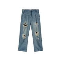 UNAWARES Customized Hollow-out Loose Jeans | MADA IN CHINA