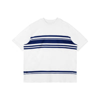 UNAWARES Customized Stripe Loose Fit T-shirt | MADA IN CHINA