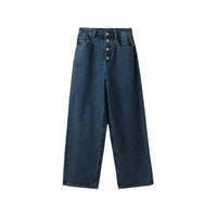 ICE DUST Dark Blue High-Rise Jeans | MADA IN CHINA