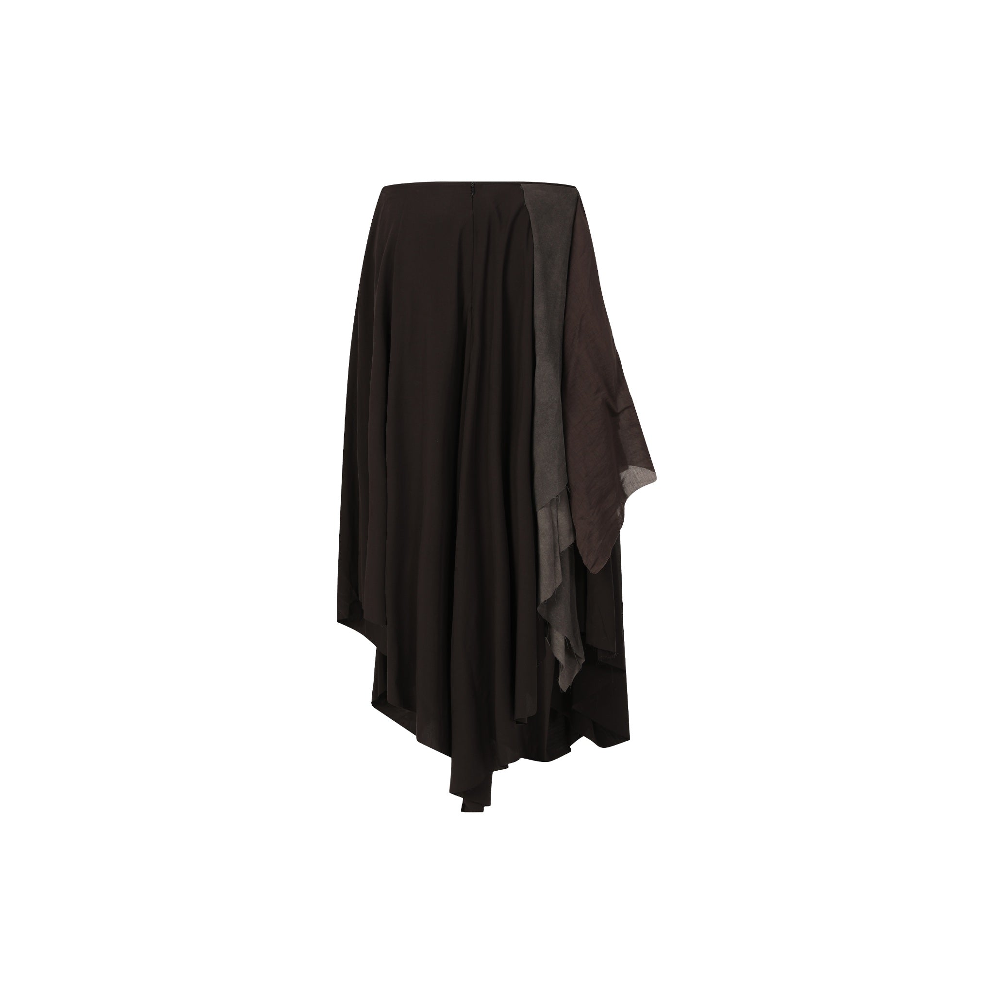ELYWOOD Dark Grey Folded Layers Skirt | MADA IN CHINA