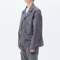 ROARINGWILD Dark Grey Folding Pocket Jacket | MADA IN CHINA