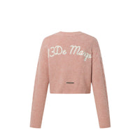 13DE MARZO Doozoo Button Knit Cardigan Pink Salt | MADA IN CHINA
