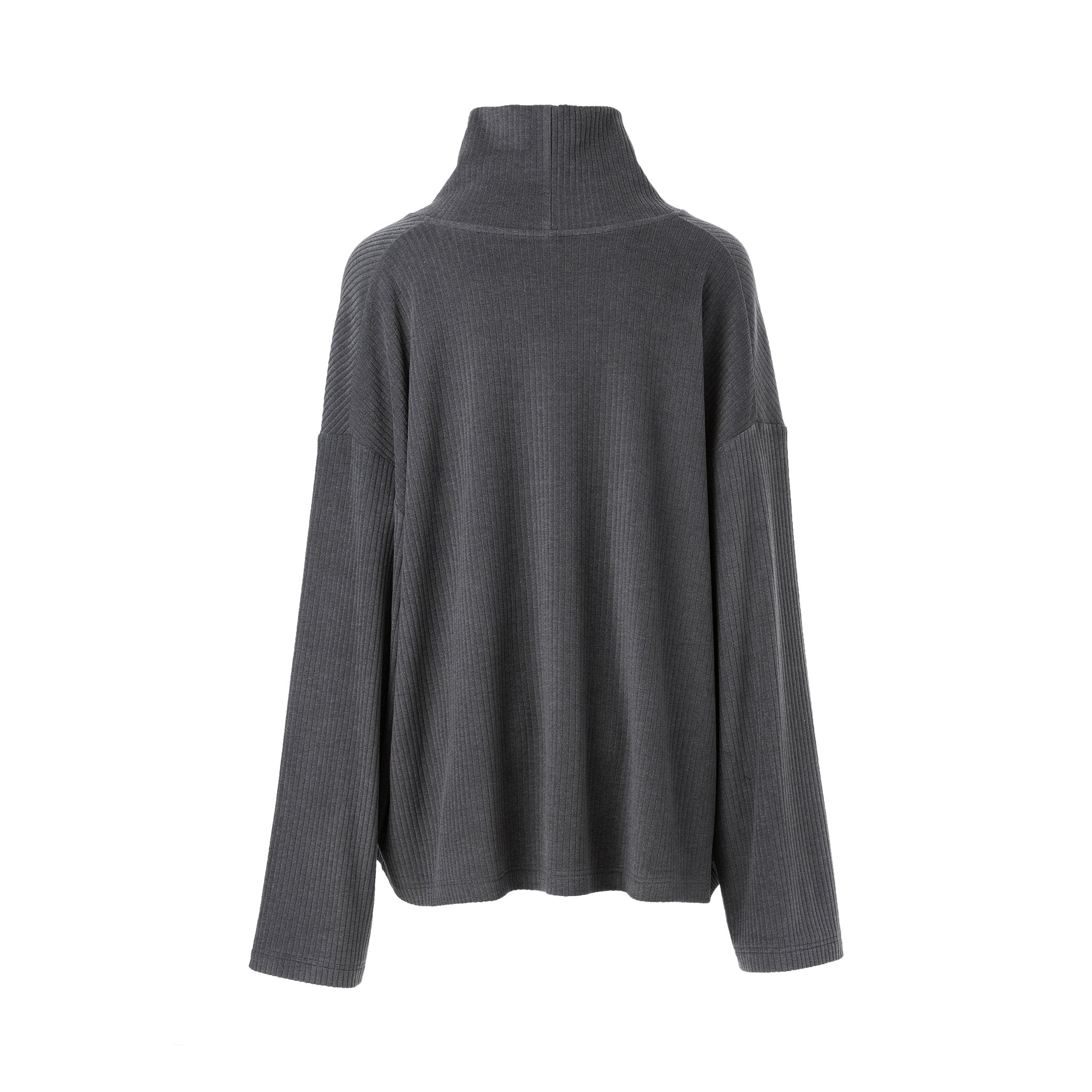 Ther. Draped-Neckline Loose Fit Top | MADA IN CHINA