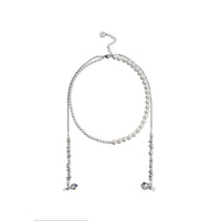 LOST IN ECHO Earphone Chain & Pearl Necklace Silver | MADA IN CHINA