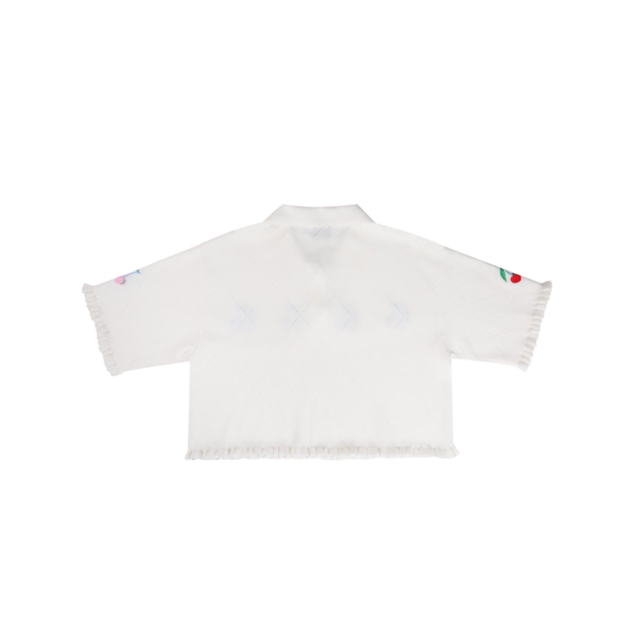 RYRANYI Embroidered Cherry Knit Polo | MADA IN CHINA