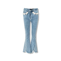 AIMME SPARROW Flared Slit Jeans | MADA IN CHINA