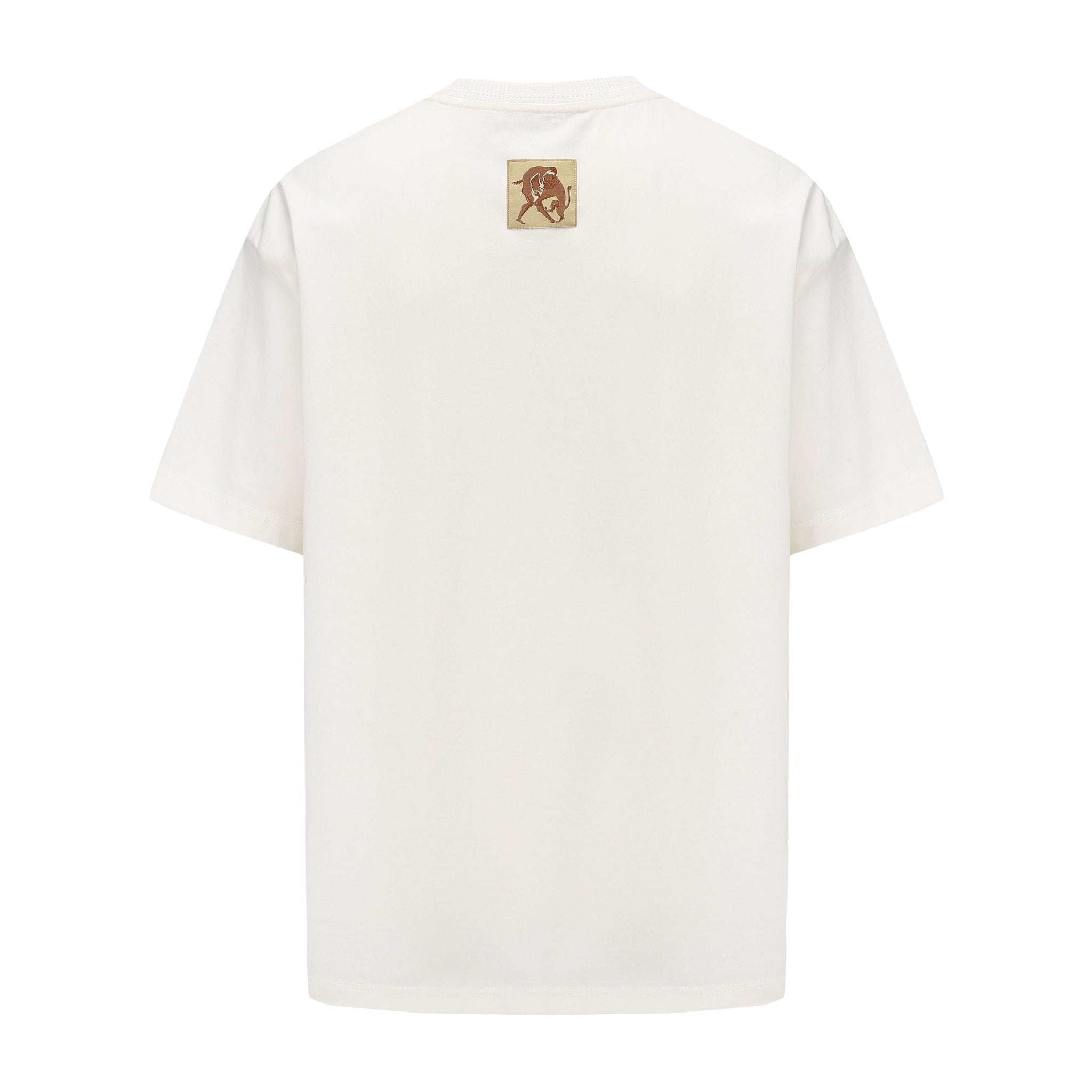 GARCON BY GARCON Flocked Lion Junior short-sleeved T-shirt White | MADA IN CHINA