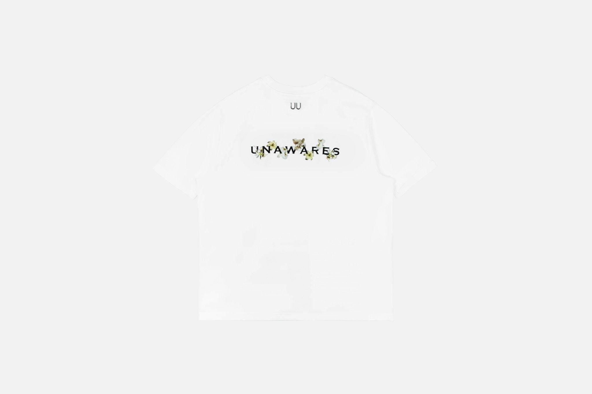 UNAWARES Floral Pattern Loose Fit T-shirt White | MADA IN CHINA