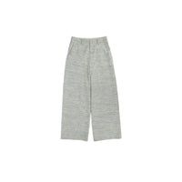 ilEWUOY Floral Wool Wide-leg Pants in Grey | MADA IN CHINA