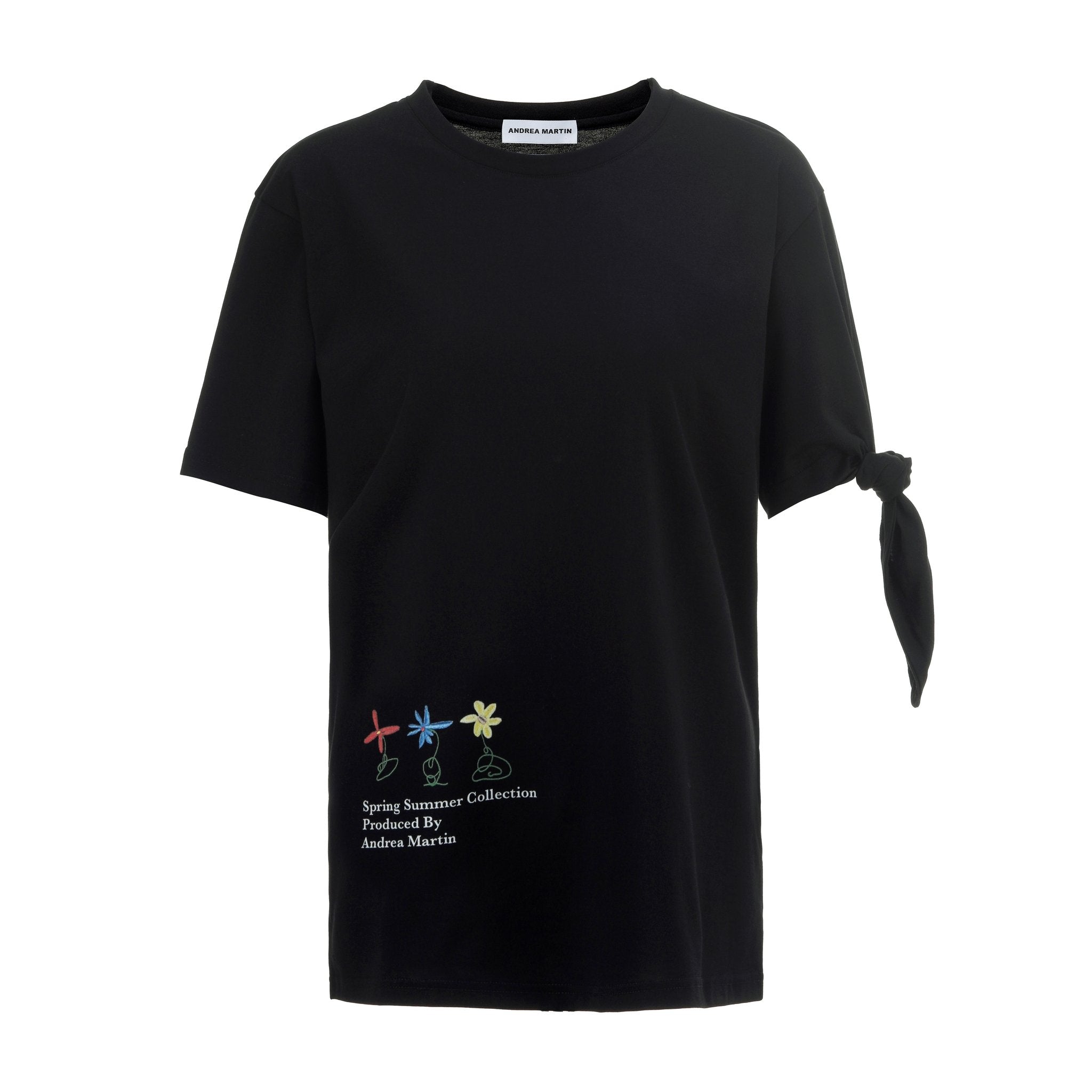 ANDREA MARTIN Flower Knotted Tee | MADA IN CHINA