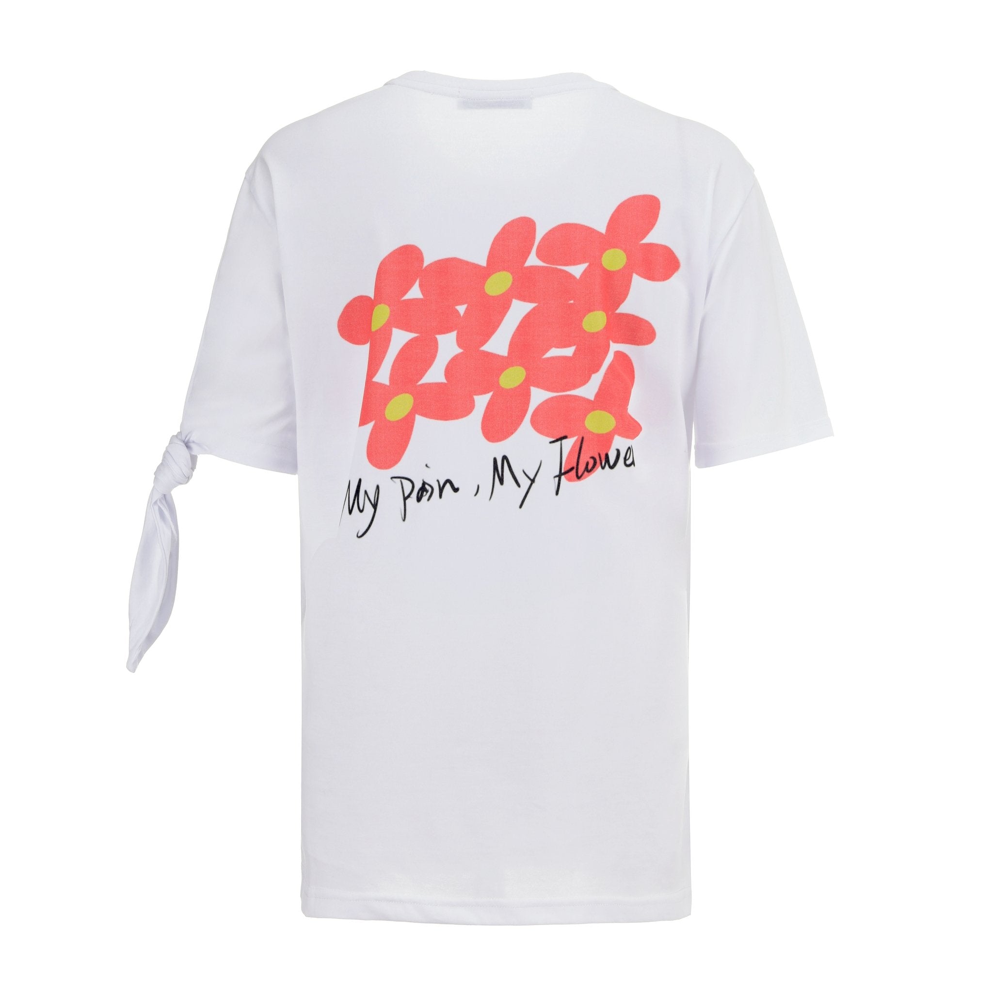 ANDREA MARTIN Flower Knotted Tee | MADA IN CHINA