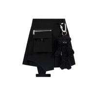 13 DE MARZO Function Pleated Skirt Black | MADA IN CHINA