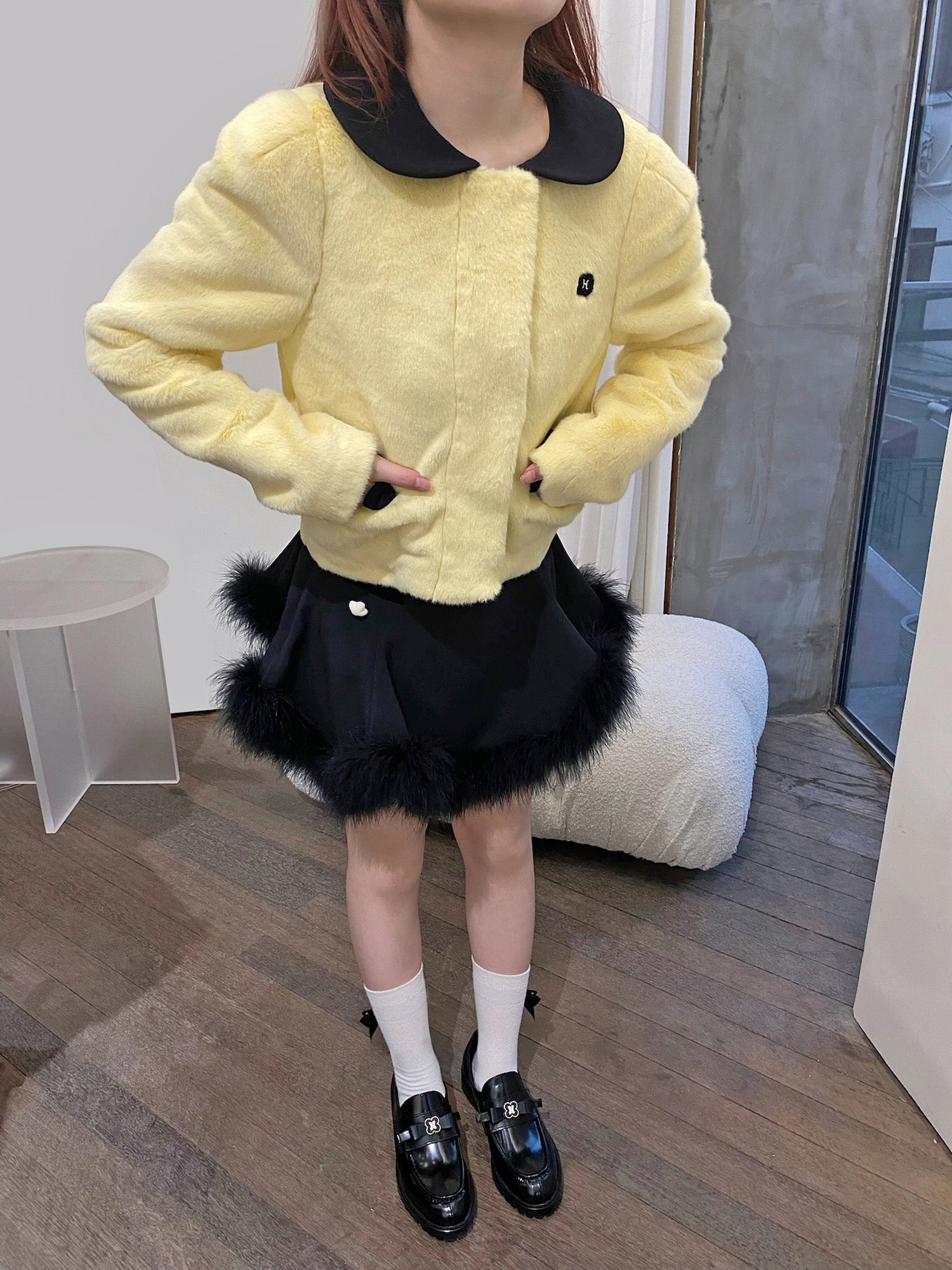 HERLIAN Furry Half Skirt | MADA IN CHINA
