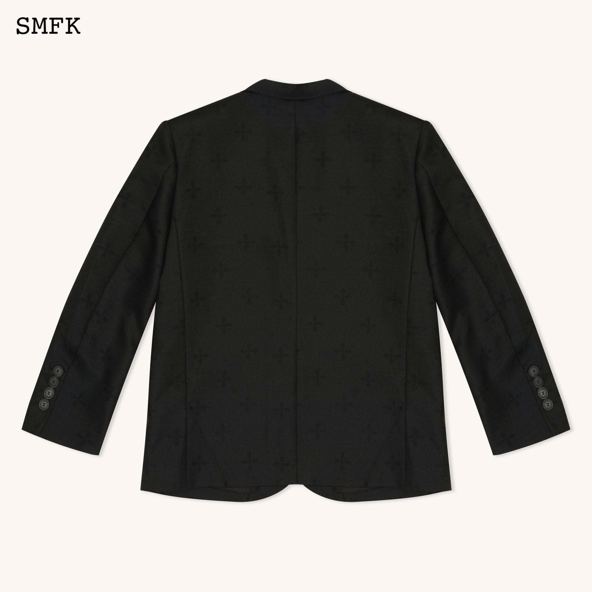 SMFK Garden Black Woolen Oversize Suit | MADA IN CHINA