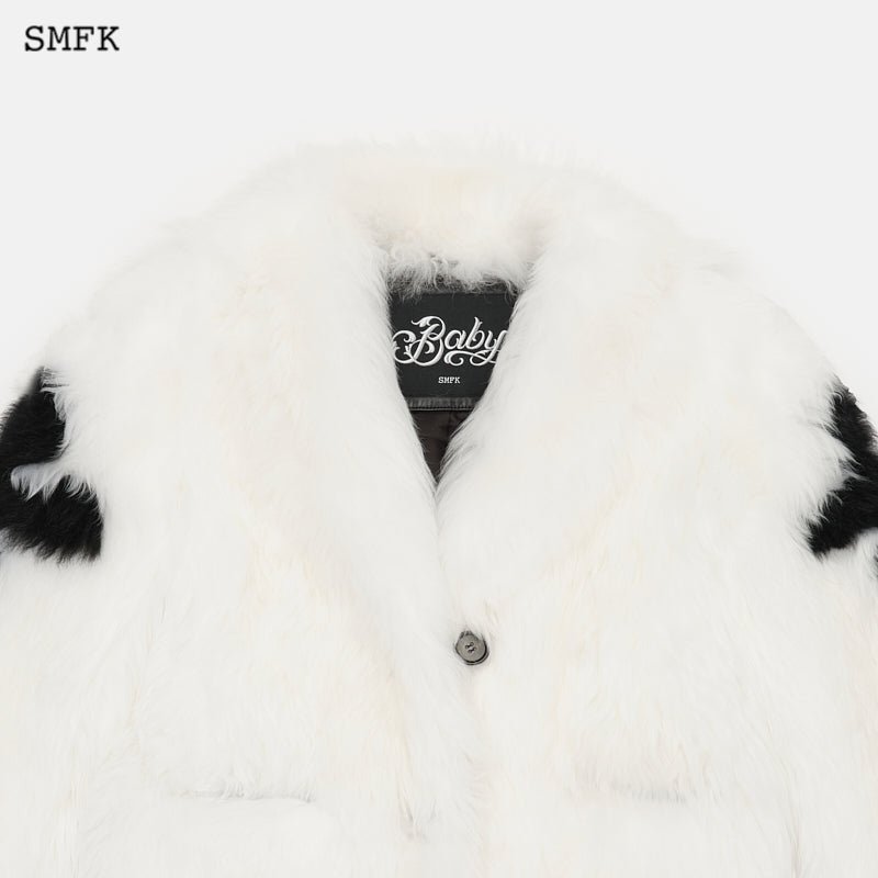 SMFK Gemini Flower Arm Fur Suit White | MADA IN CHINA