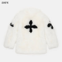 SMFK Gemini Flower Arm Fur Suit White | MADA IN CHINA