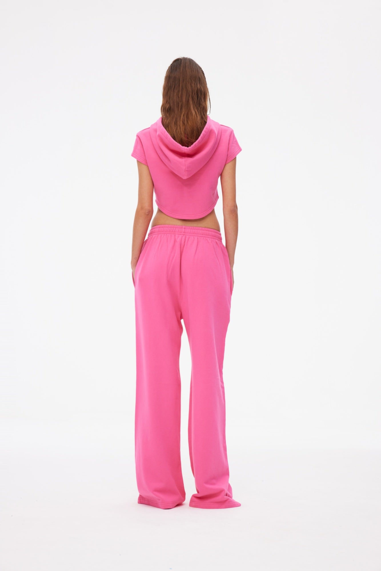 ANN ANDELMAN Gothic Crystal Long Pants Pink | MADA IN CHINA