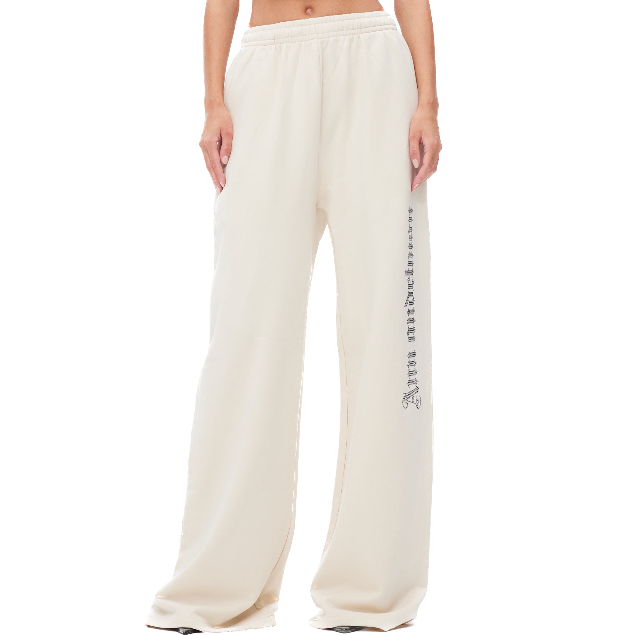 Gothic Crystal Long Pants White