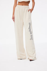 ANN ANDELMAN Gothic Crystal Long Pants White | MADA IN CHINA