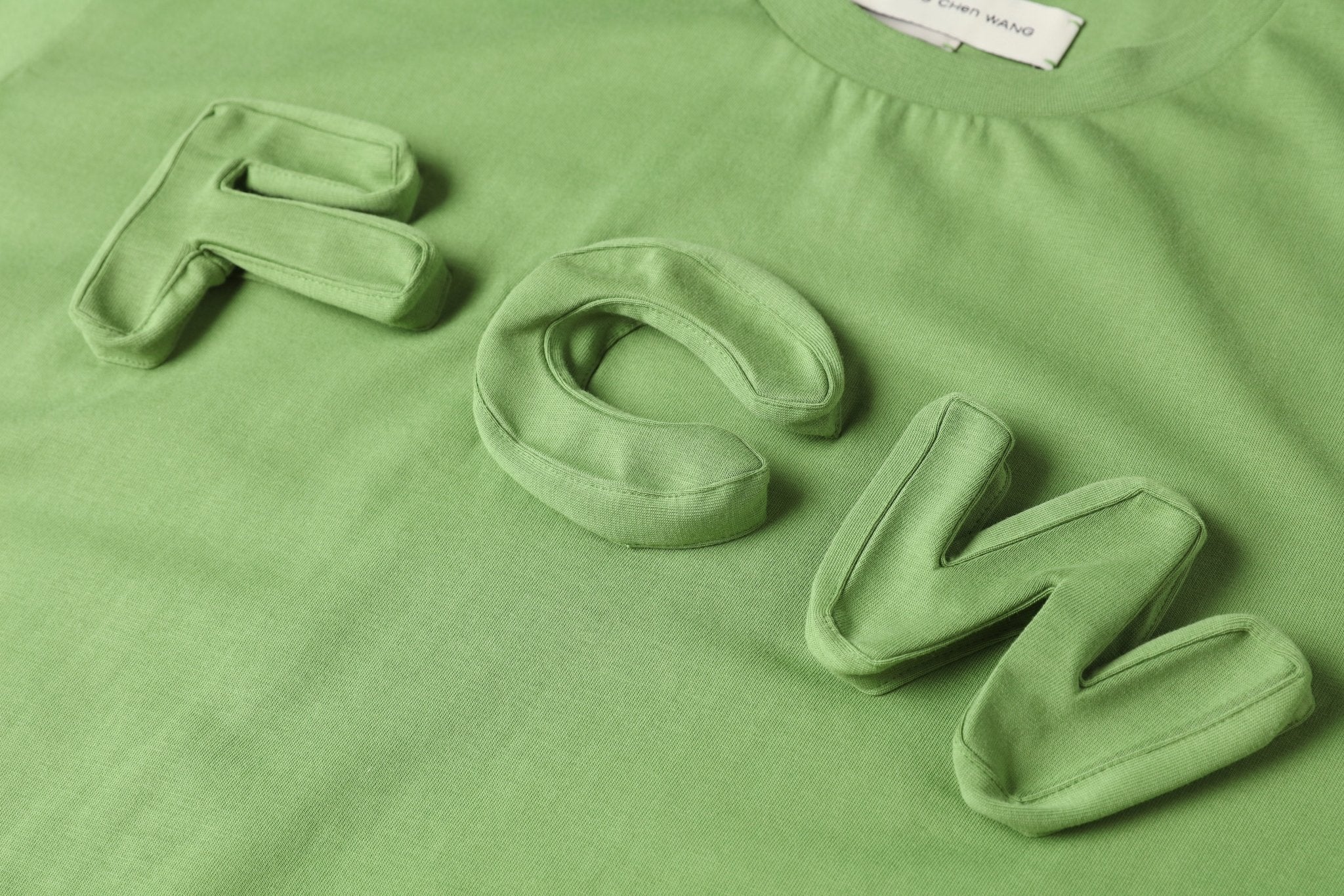 FENGCHEN WANG Green 3D Logo T-shirt | MADA IN CHINA