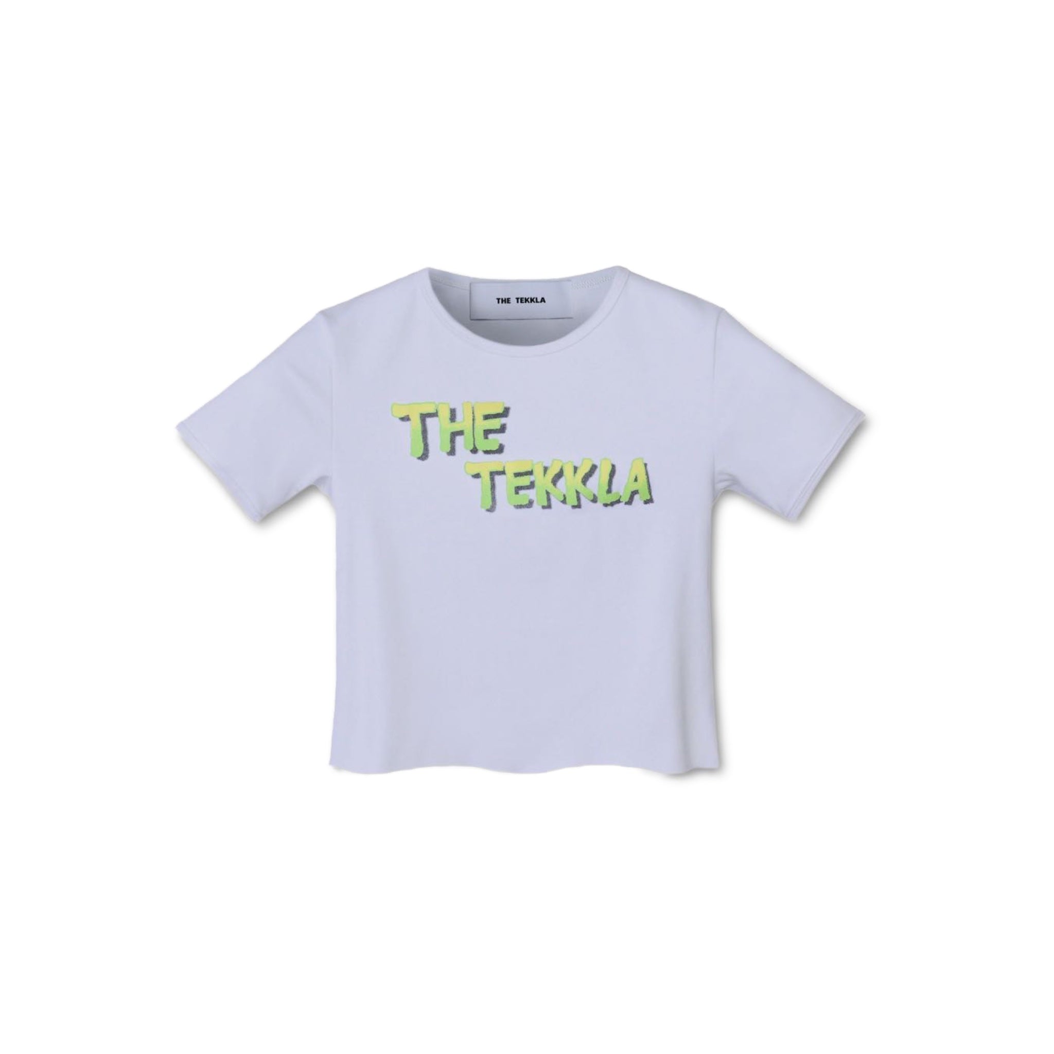 THE TEKKLA Green And Yellow Gradient Logo Short T-shirt | MADA IN CHINA