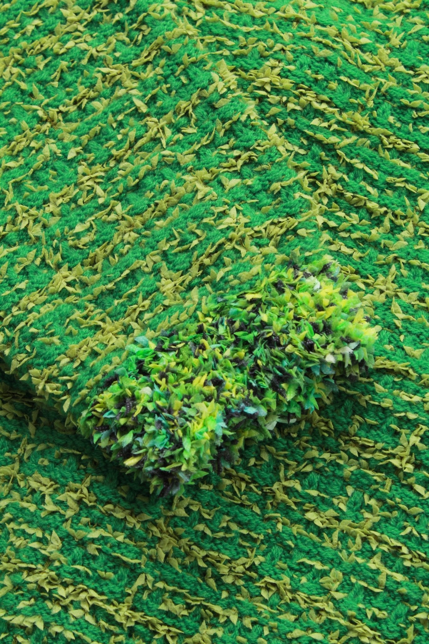 CALVIN LUO Green Butterfly Yarn Short Cardigan | MADA IN CHINA