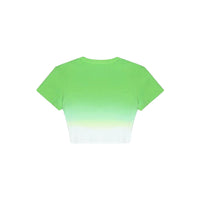 ANN ANDELMAN Green Dip-Dye T-Shirt | MADA IN CHINA