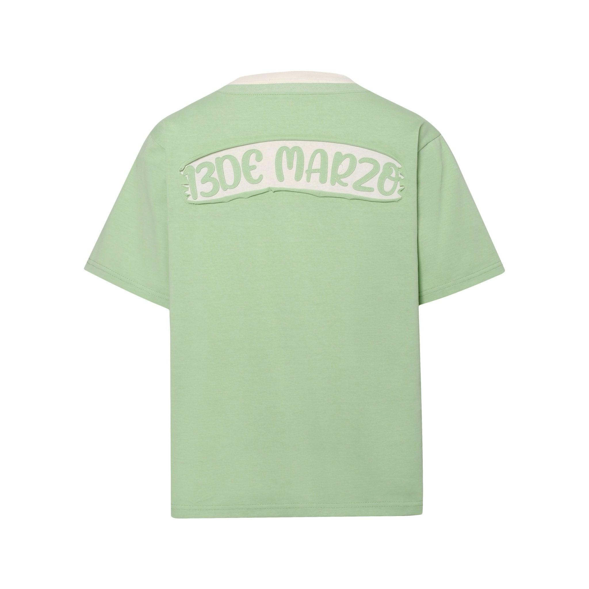 13 DE MARZO Green Fake2-Pieces Plush Bear T-shirt | MADA IN CHINA