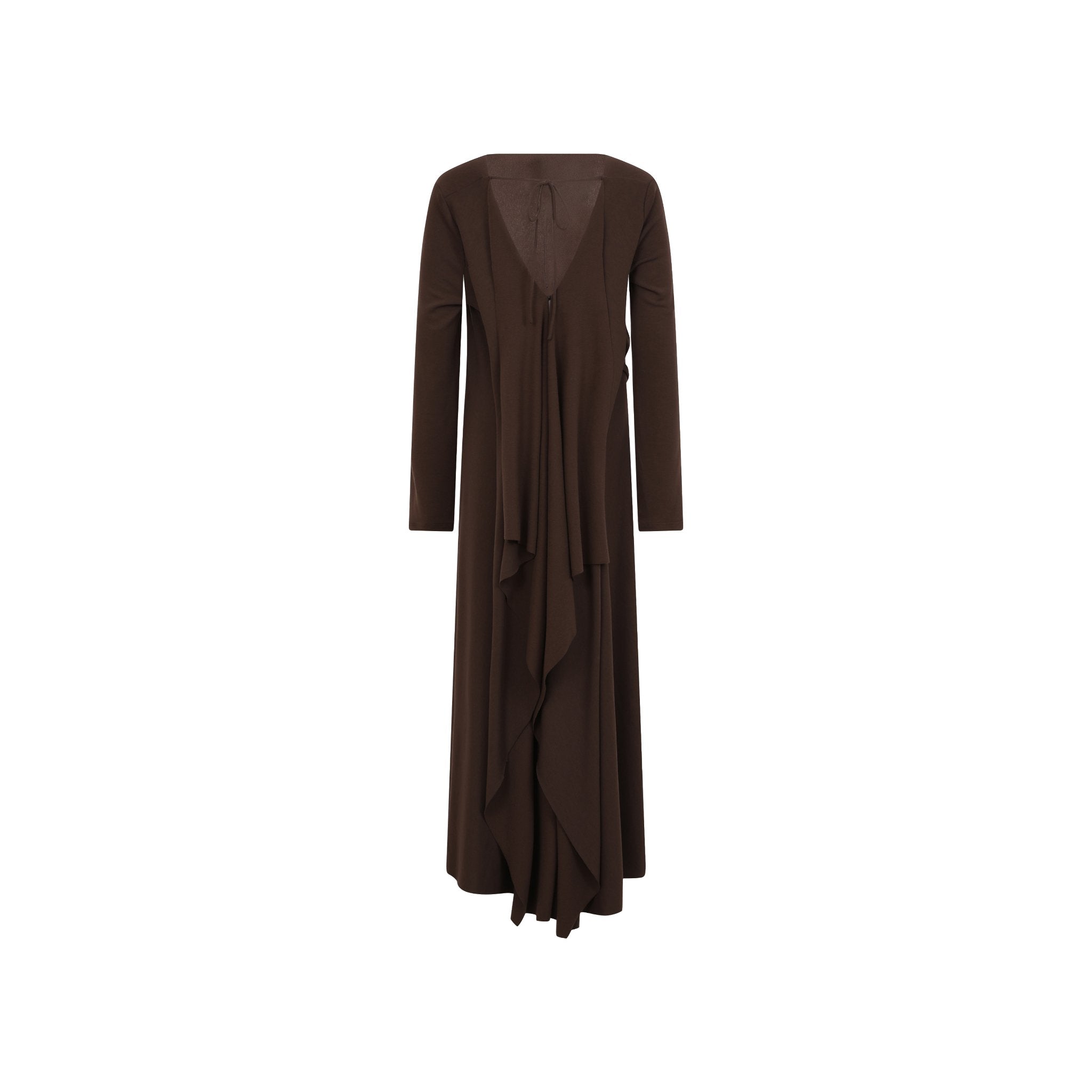 ELYWOOD Green Knit Silhouette Long Dress | MADA IN CHINA