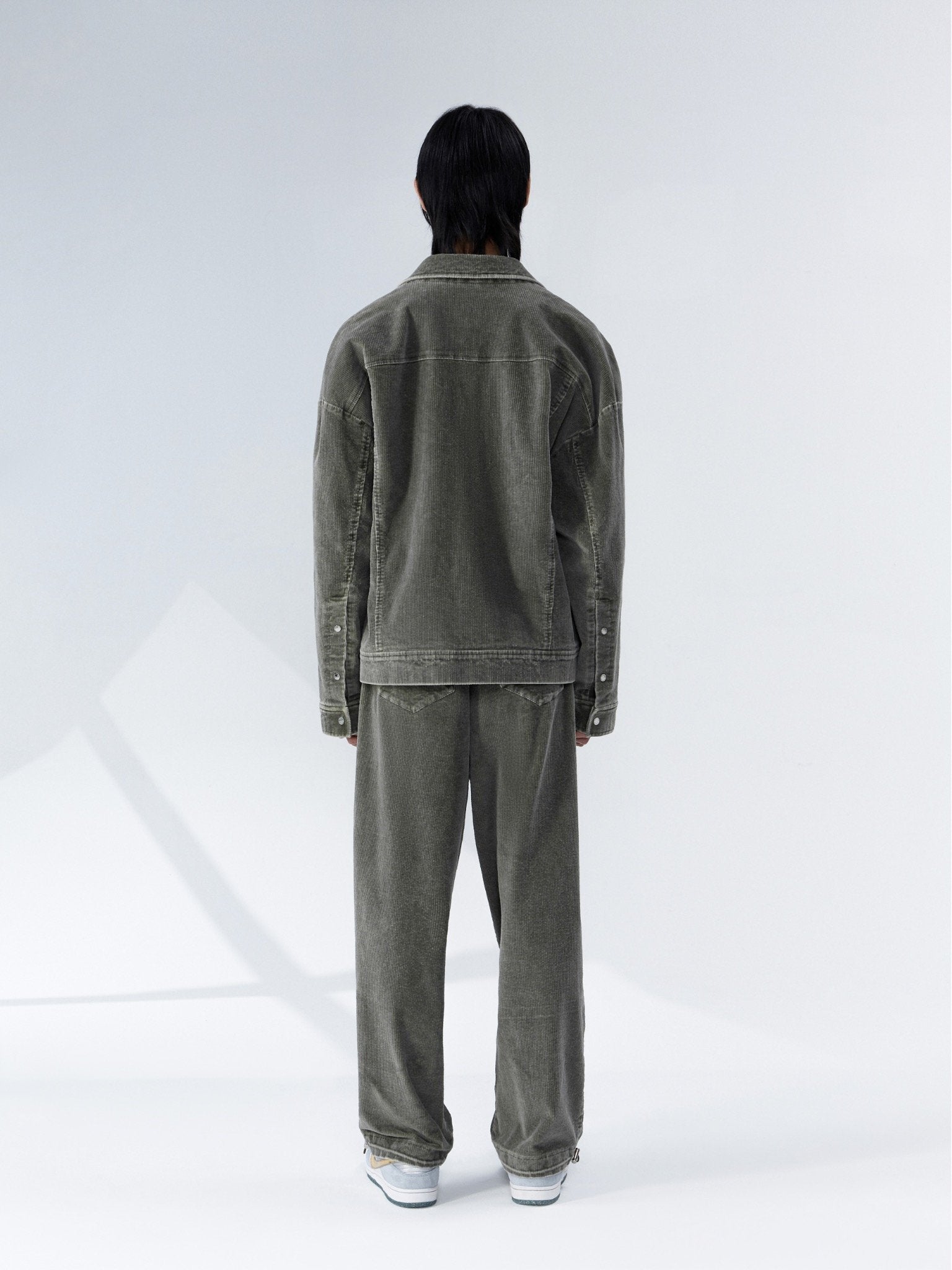 GALLIANO LANDOR Green Wash Corduroy Trousers | MADA IN CHINA