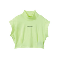 VANN VALRENCÉ Green Women Short High-neck T-shirt | MADA IN CHINA