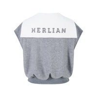 HERLIAN Grey Logo Print Tennis Vest | MADA IN CHINA
