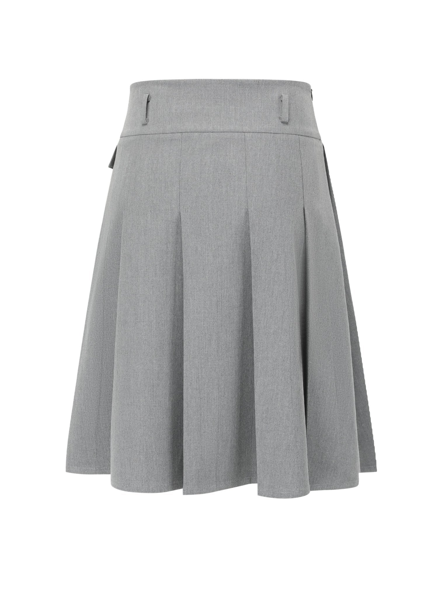 Alexia Sandra Grey Pleated Medium Skirt | MADA IN CHINA