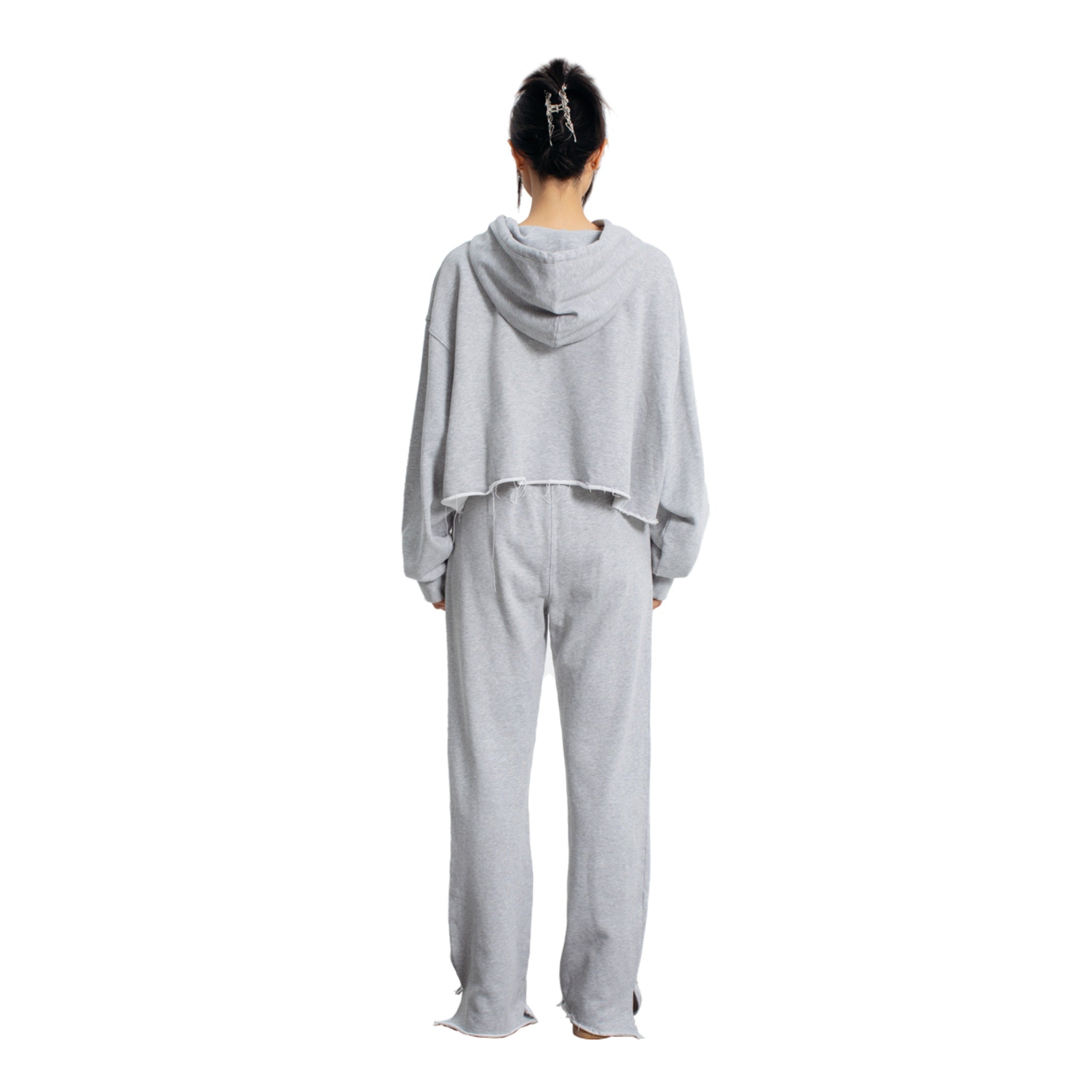ANN ANDELMAN Grey Reflection Logo Sweatshirt | MADA IN CHINA
