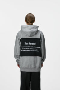 VANN VALRENCÉ Grey Structure Combination Hoodie | MADA IN CHINA