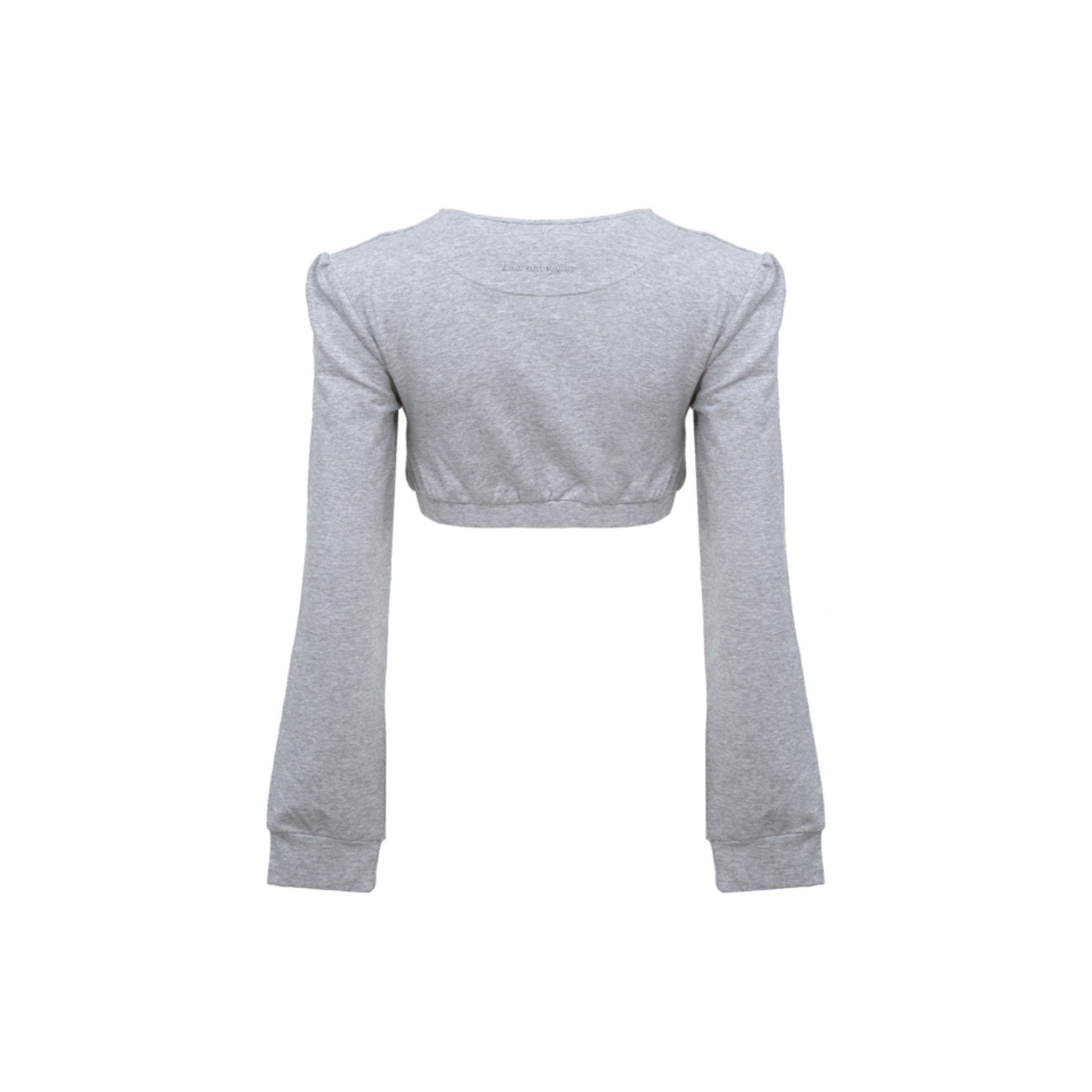 ANN ANDELMAN Grey Tube Top Sweatshirt | MADA IN CHINA