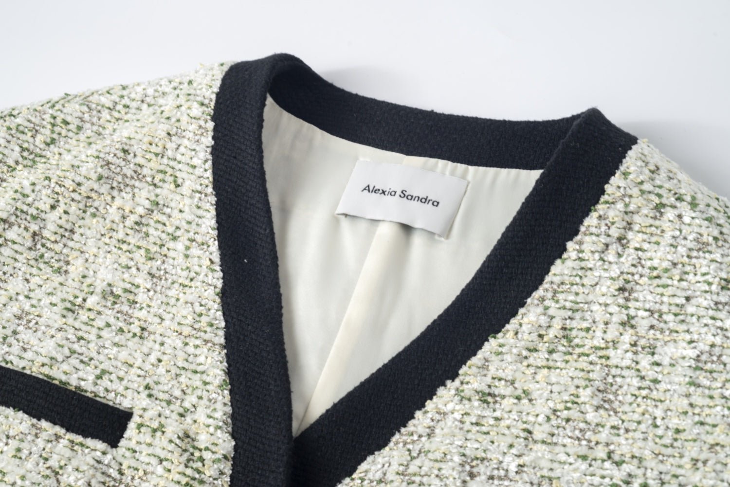 Alexia Sandra Grey Tweed Buttoned Cardigan | MADA IN CHINA
