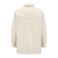 GARCON BY GARCON Hand Hook Pocket Trim Soft Wool POLO Pullover Shirt White | MADA IN CHINA