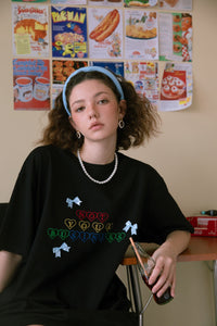RYRANYI Heart Stitched T-Shirt | MADA IN CHINA