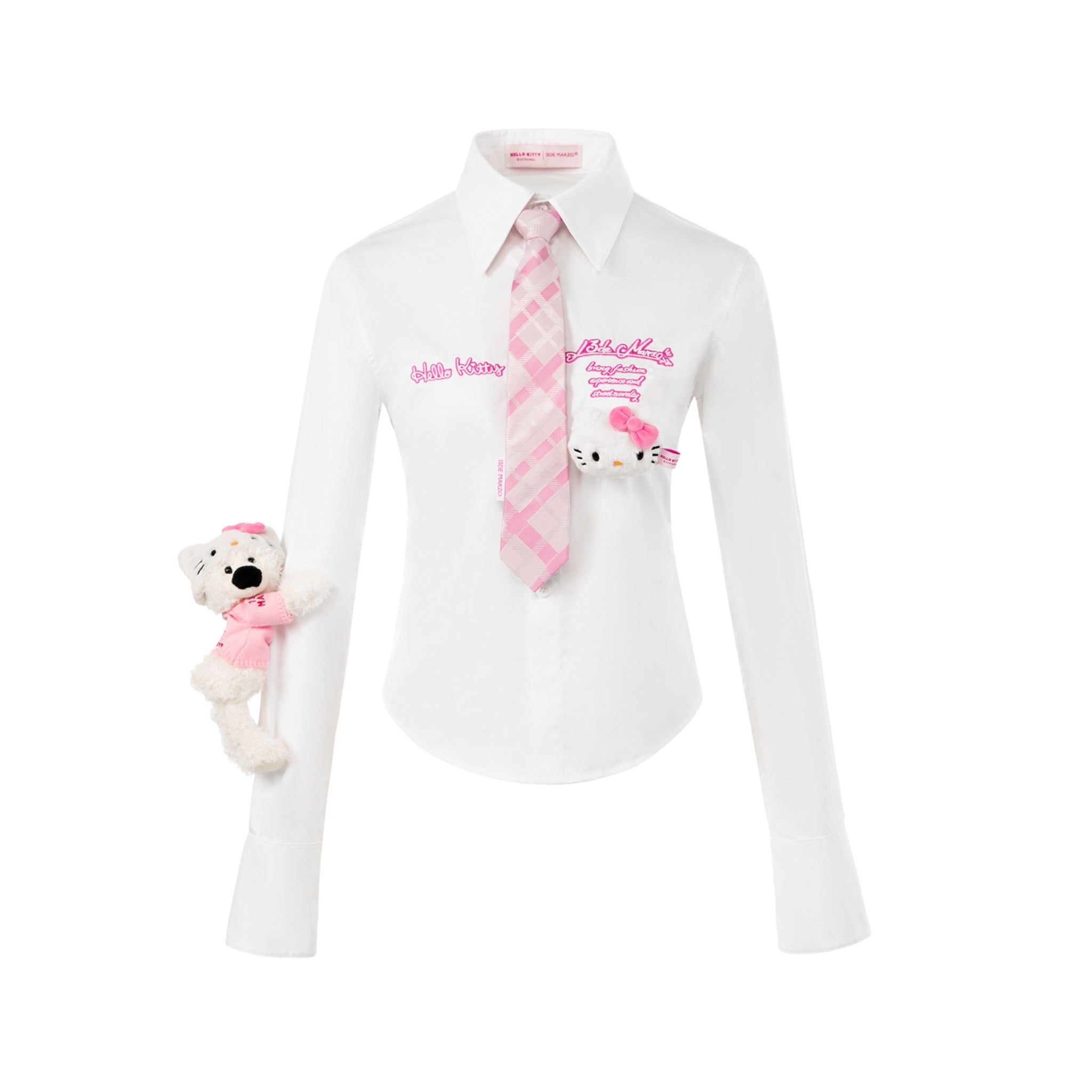 13DE MARZO Hello Kitty Bear Tie Shirt | MADA IN CHINA