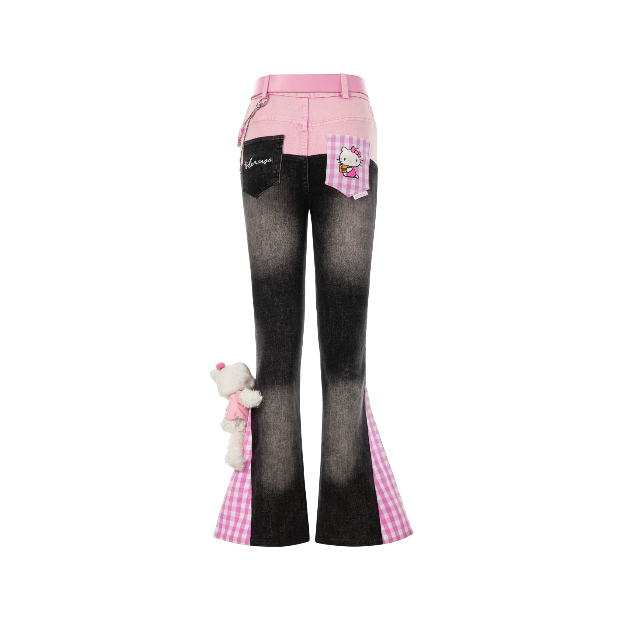 13DE MARZO Hello Kitty Patchwork Jeans | MADA IN CHINA