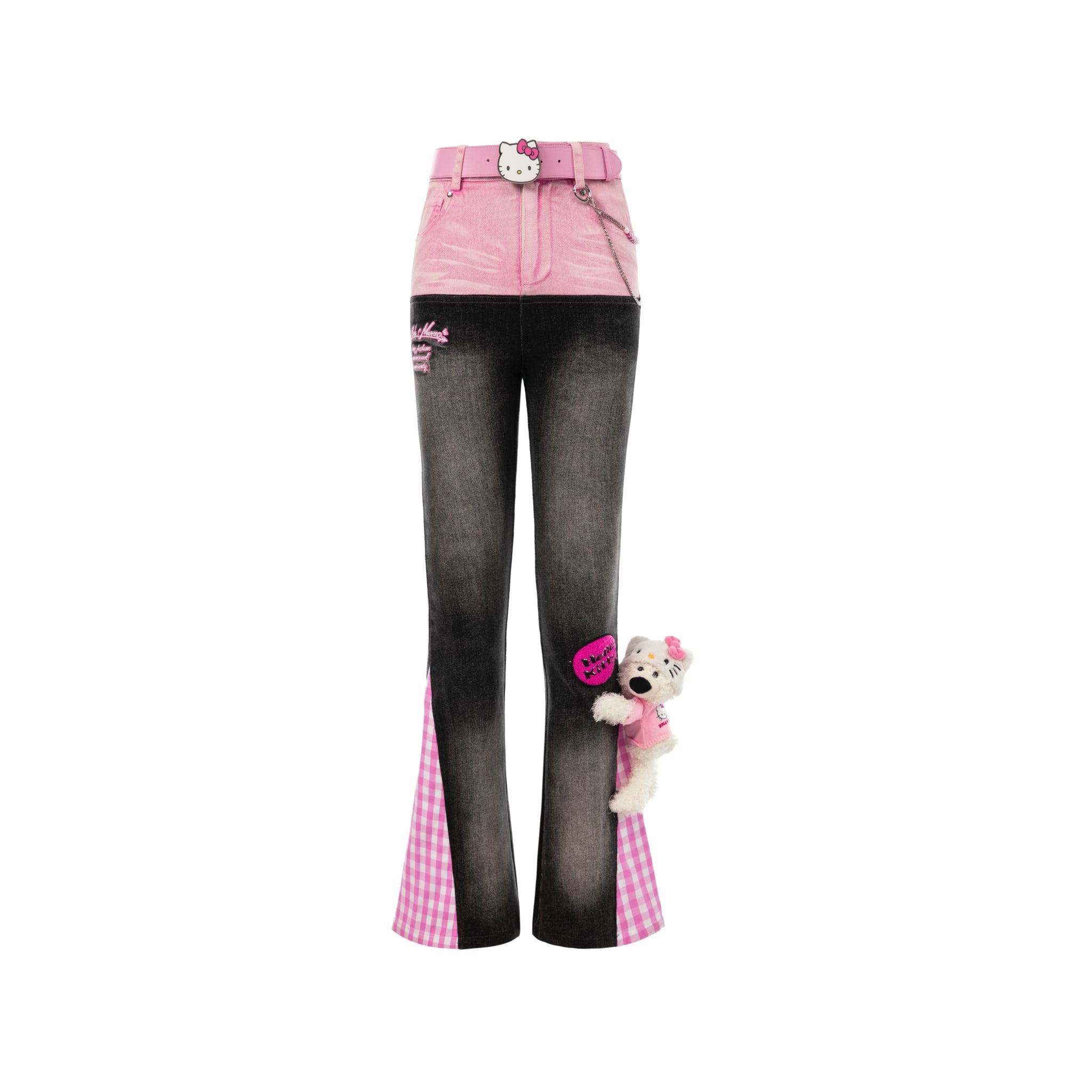 13DE MARZO Hello Kitty Patchwork Jeans | MADA IN CHINA