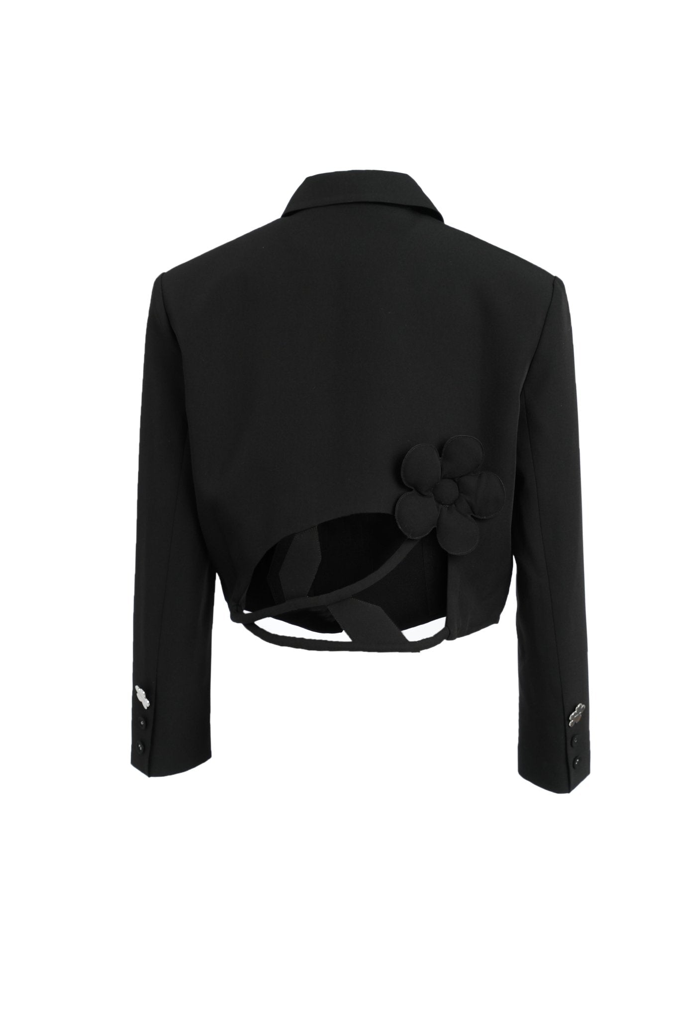 FENGYI TAN Hollow Out Three-dimensional Flowers Jacket | MADA IN CHINA