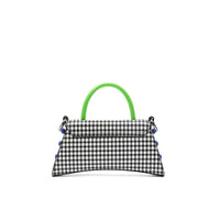 LOST IN ECHO Houndstooth Barrett Metal Chain Shoulder Bag Small | MADA IN CHINA