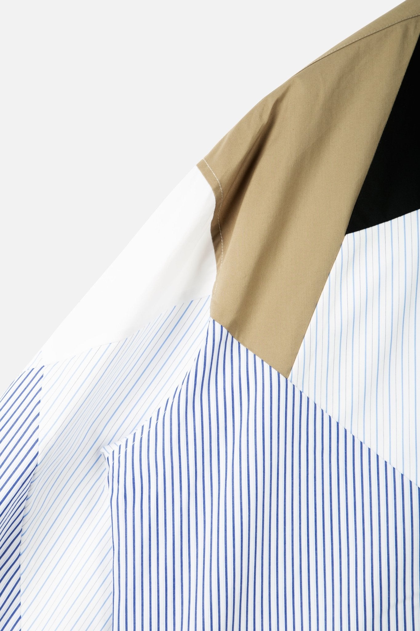 UNAWARES Irregular Geometric Stitching Long-sleeved Sshirt | MADA IN CHINA
