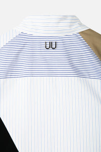 UNAWARES Irregular Geometric Stitching Long-sleeved Sshirt | MADA IN CHINA