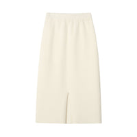 SOMESOWE Ivory High Waist Mid-length Skirt | MADA IN CHINA