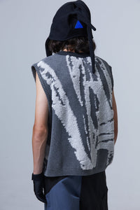 ARCH Jacquard Vest-Grey | MADA IN CHINA