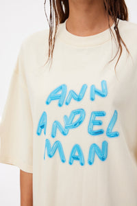 ANN ANDELMAN Jelly Letter T-shirt Beige | MADA IN CHINA
