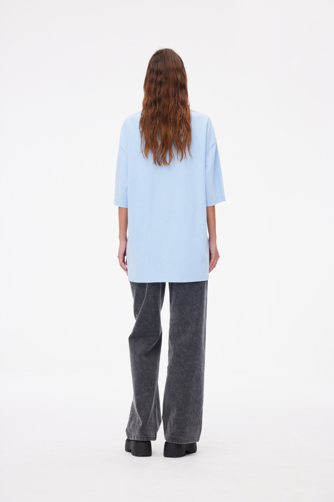ANN ANDELMAN Jelly Letter T-shirt Blue | MADA IN CHINA